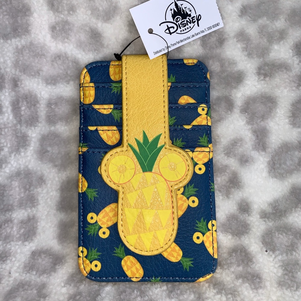 Disney Mickey Mouse Pineapple Card Case Wallet